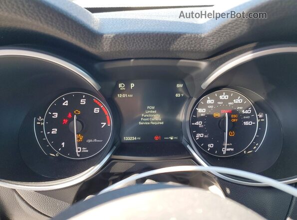ZASFAKPN7J7B75978 2018 ALFA ROMEO STELVIO Blue ხელსაწყოთა პანელის ხედი