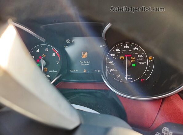 ZASPAKAN1M7D15038 2021 ALFA ROMEO STELVIO Silver Instrument cluster view