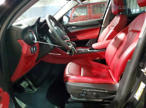 ZASPAKAN4M7D18399 2021 ALFA ROMEO STELVIO Charcoal Vista interior delantera