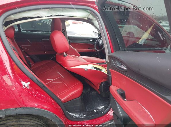 ZASPAKAN5K7C59344 2019 ALFA ROMEO STELVIO Red VIN კოდის სტიკერის ხედი