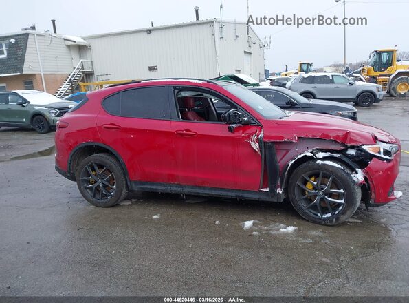 ZASPAKAN5K7C59344 2019 ALFA ROMEO STELVIO Red ხელსაწყოთა პანელის ხედი