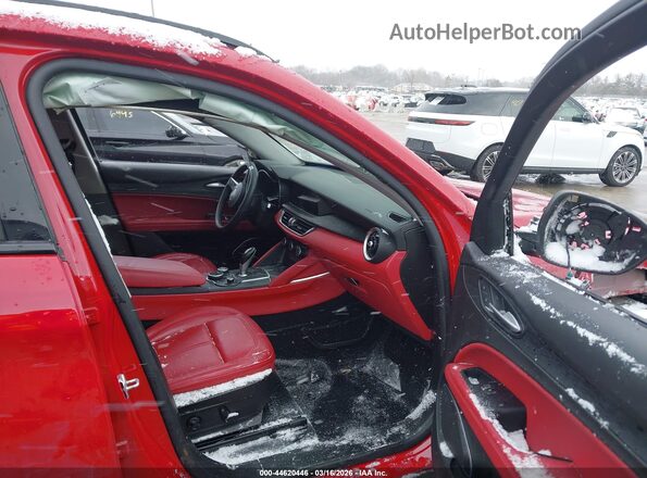 ZASPAKAN5K7C59344 2019 ALFA ROMEO STELVIO Red წინა სალონის ხედი