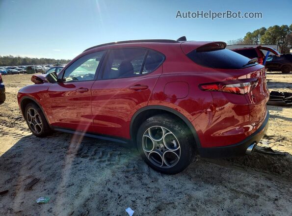 ZASPAKAN8M7D09527 2021 ALFA ROMEO STELVIO Red Հետևի ձախ