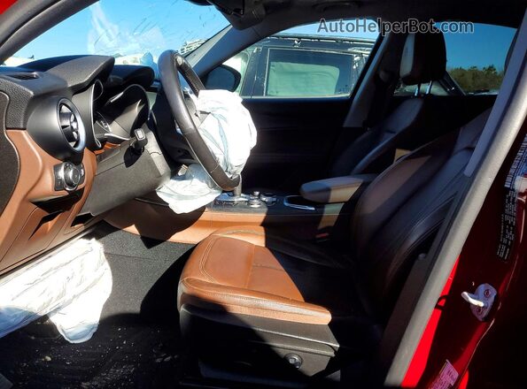 ZASPAKAN8M7D09527 2021 ALFA ROMEO STELVIO Red Սալոնի դիմացի տեսք