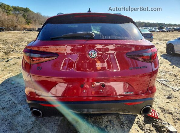 ZASPAKAN8M7D09527 2021 ALFA ROMEO STELVIO Red Հետևի տեսք