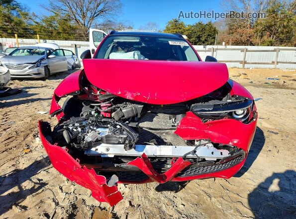 ZASPAKAN8M7D09527 2021 ALFA ROMEO STELVIO Red Դիմացի տեսք