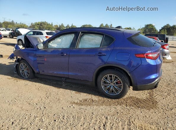 ZASPAKAN9N7D36799 2022 ALFA ROMEO STELVIO Blue Trasero izquierdo