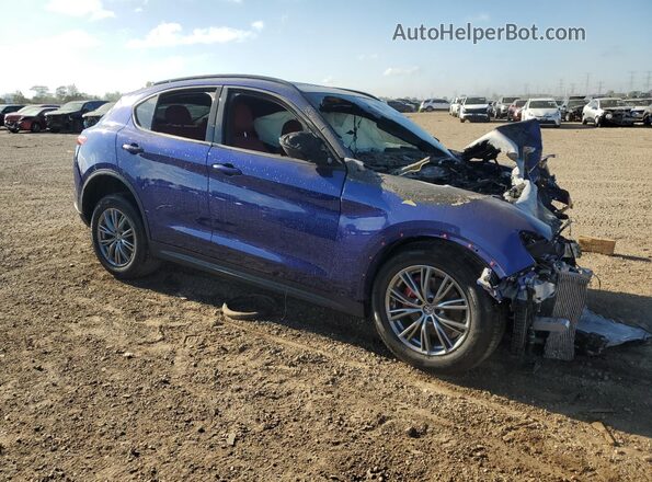 ZASPAKAN9N7D36799 2022 ALFA ROMEO STELVIO Blue Delantero derecho