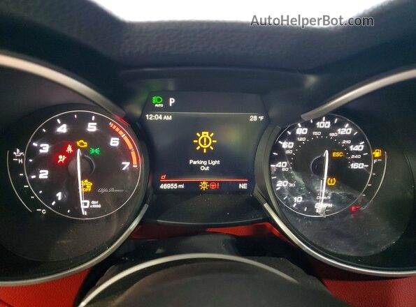 ZASPAKBN0L7C94356 2020 ALFA ROMEO STELVIO White Instrument cluster view