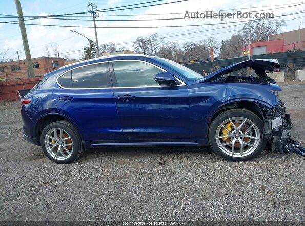 ZASPAKBN0M7D16647 2021 ALFA ROMEO STELVIO Blue Vista del cuadro de instrumentos