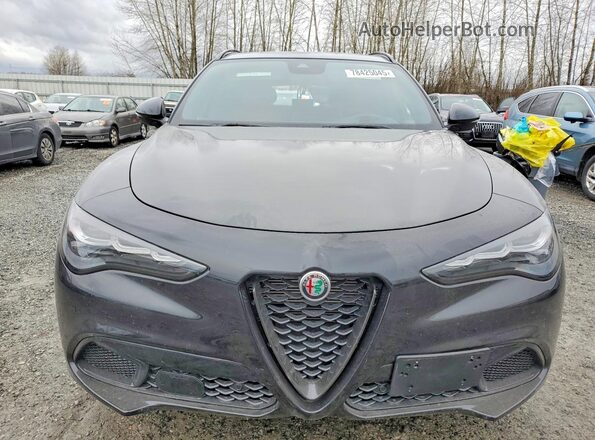 ZASPAKBN1R7D70532 2024 ALFA ROMEO STELVIO Black Դիմացի տեսք