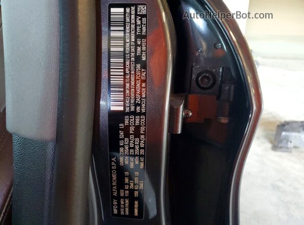 ZASPAKBN2L7C97596 2020 ALFA ROMEO STELVIO Gray სალონის 360-გრადუსიანი ხედი