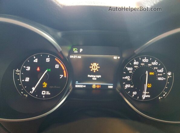 ZASPAKBN2L7C97596 2020 ALFA ROMEO STELVIO Gray ხელსაწყოთა პანელის ხედი