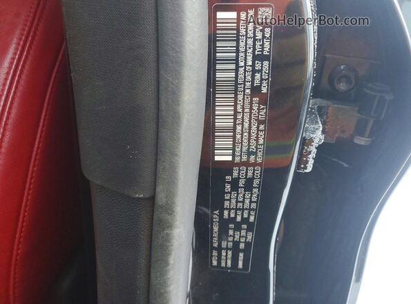 ZASPAKBN2P7D54918 2023 ALFA ROMEO STELVIO Black Vista interior de 360 grados