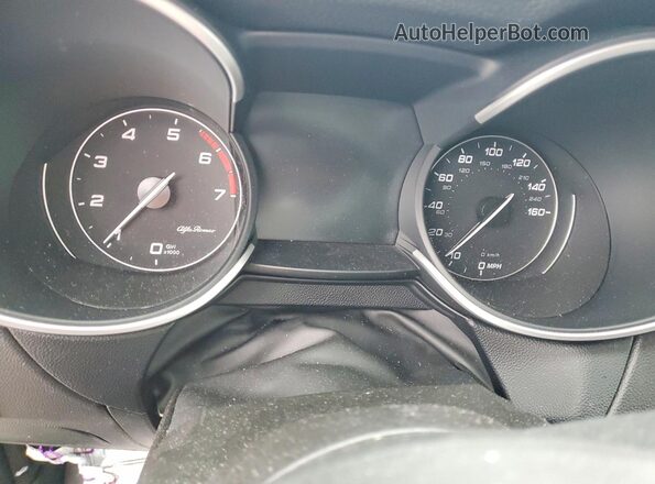 ZASPAKBN3M7D02726 2021 ALFA ROMEO STELVIO Black Instrument cluster view