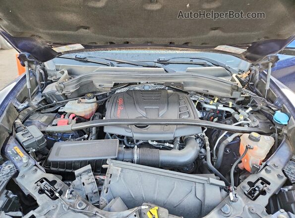 ZASPAKBN4K7C30416 2019 ALFA ROMEO STELVIO Blue ძრავის განყოფილების ხედი
