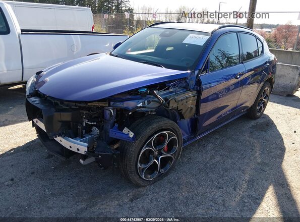 ZASPAKBN7N7D26982 2022 ALFA ROMEO STELVIO Blue Front left