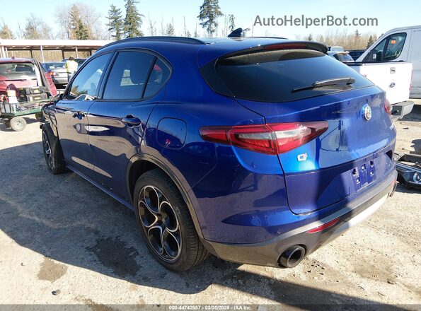ZASPAKBN7N7D26982 2022 ALFA ROMEO STELVIO Blue Rear left