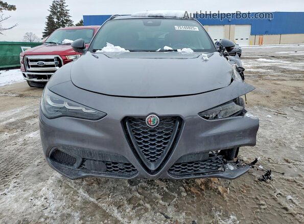 ZASPAKBN7R7D82796 2024 ALFA ROMEO STELVIO Gray Вид спереду