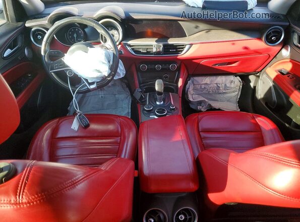 ZASPAKBN9K7C41623 2019 ALFA ROMEO STELVIO White Widok deski rozdzielczej