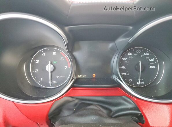 ZASPAKBN9K7C41623 2019 ALFA ROMEO STELVIO White Widok zestawu wskaźników