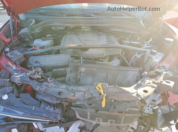 ZASPAKBN9M7D17912 2021 ALFA ROMEO STELVIO Red Vista del compartimento del motor