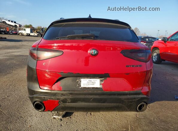 ZASPAKBN9M7D17912 2021 ALFA ROMEO STELVIO Red Vista trasera