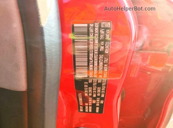 ZASPAKBN9M7D17912 2021 ALFA ROMEO STELVIO Red Vista de la etiqueta del VIN