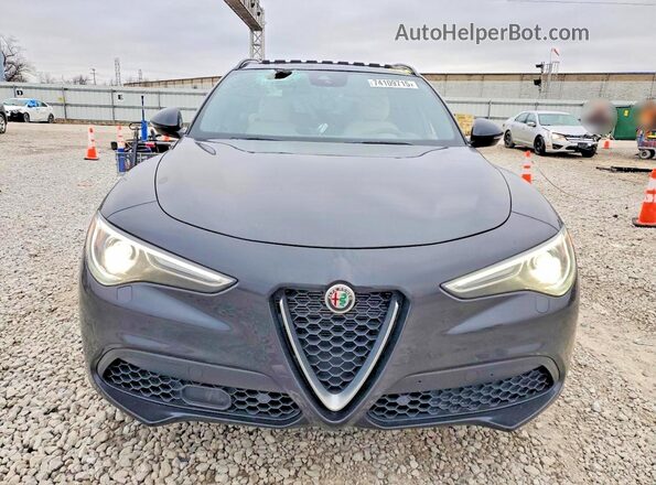 ZASPAKBN9P7D64216 2023 ALFA ROMEO STELVIO Black Vista frontal