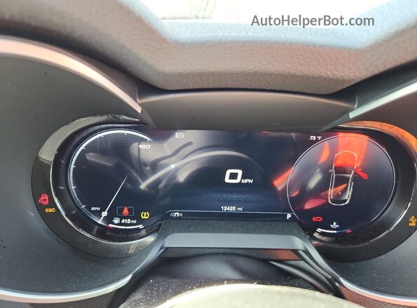 ZASPAKBN9R7D79379 2024 ALFA ROMEO STELVIO Gray Вид щитка приладів