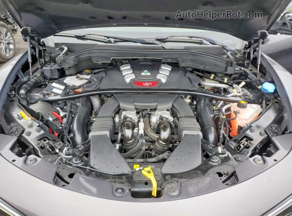 ZASPAKEV8P7D67930 2023 ALFA ROMEO STELVIO Gray Вид підкапотного простору