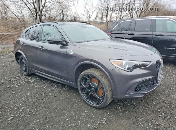 ZASPAKEV8P7D67930 2023 ALFA ROMEO STELVIO Gray Передня права чверть