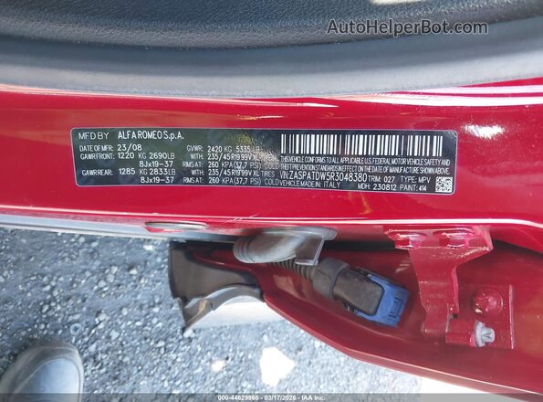 ZASPATDW5R3048380 2024 ALFA ROMEO OTHER Red Widok komory silnika
