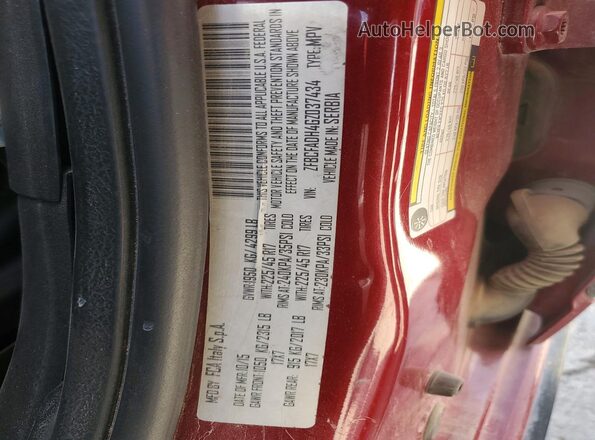 ZFBCFADH4GZ037434 2016 FIAT 500L Бордовый Вид подкапотного пространства