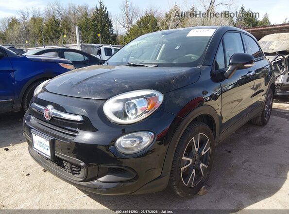 ZFBCFXBT1GP366842 2016 FIAT 500X Black წინა მარცხენა ხედი სამი მეოთხედიდან