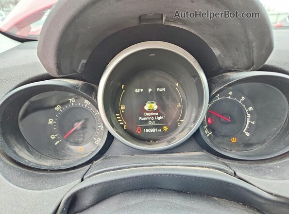 ZFBCFXCTXGP392631 2016 FIAT 500X Red Widok zestawu wskaźników