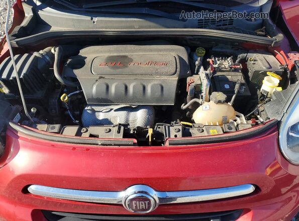 ZFBCFXDB4JP718730 2018 FIAT 500X Red Rear interior view