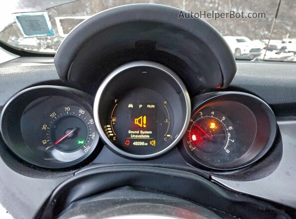 ZFBCFXDT5GP356893 2016 FIAT 500X Gray Вид щитка приладів