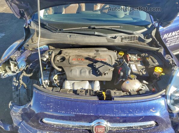 ZFBCFYDBXHP584645 2017 FIAT 500X Blue Vista interior trasera