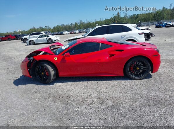 ZFF79ALA3J0231301 2018 FERRARI 488 Red უკანა სალონის ხედი