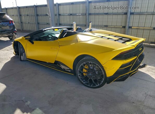 ZHWUT5ZF7NLA18766 2022 LAMBORGHINI HURACAN Yellow Հետևի ձախ
