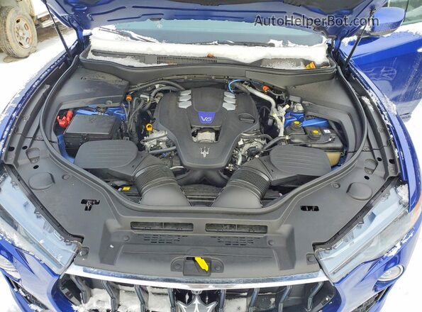ZN661YUM0PX418593 2023 MASERATI LEVANTE Blue Вид підкапотного простору