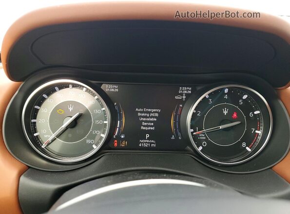 ZN661YUS6PX423876 2023 MASERATI LEVANTE Blue Instrument cluster view