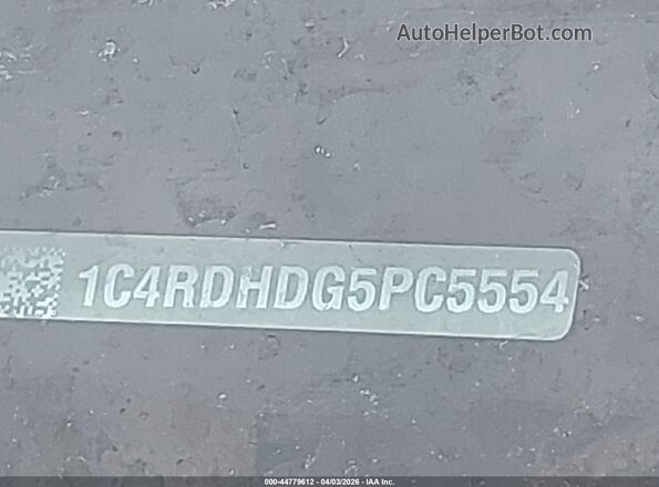 1C4RDHDG5PC555469 2023 DODGE DURANGO Black Вид підкапотного простору