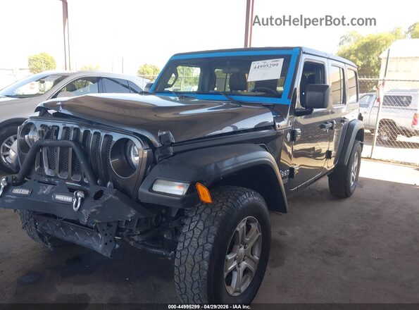 1c4hjxdg3Lw267523 2020 JEEP WRANGLER Серый 