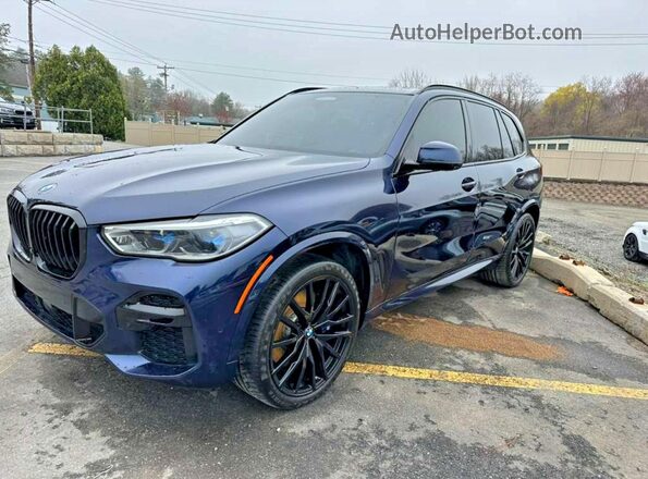 5UXJU4C02P9P90563 2023 BMW X5 Blue Задня ліва чверть