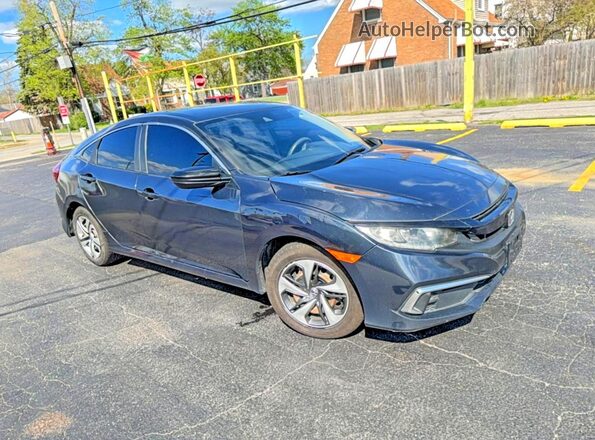 2HGFC2F64MH524053 2021 HONDA CIVIC Черный Задняя левая четверть