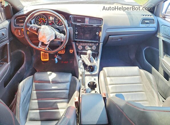 3VW6T7AU7MM000086 2021 VOLKSWAGEN GTI Black Вид щитка приладів