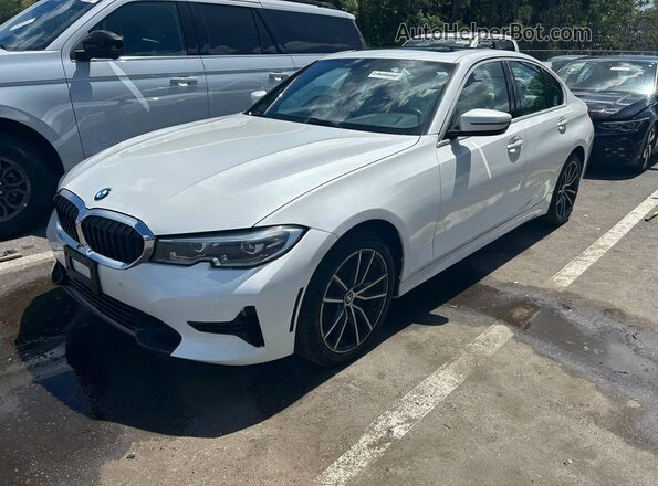 3MW5R7J02M8C01491 2021 BMW 3 SERIES White Trasero izquierdo