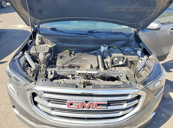 3GKALVEV6ML390743 2021 GMC TERRAIN Gray Vista de la etiqueta del VIN